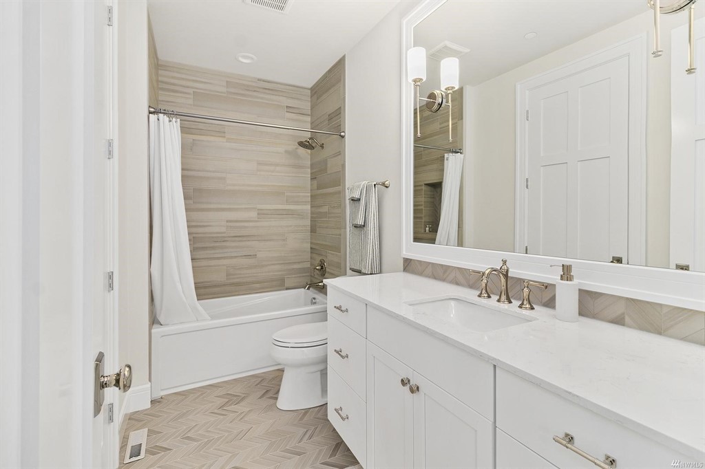 bathroom with large counter